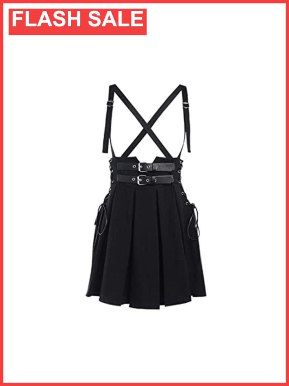 High Waist Lace Up Mini Skirt Gothic Punk Grunge Y2K A-Line Skater Streetwear